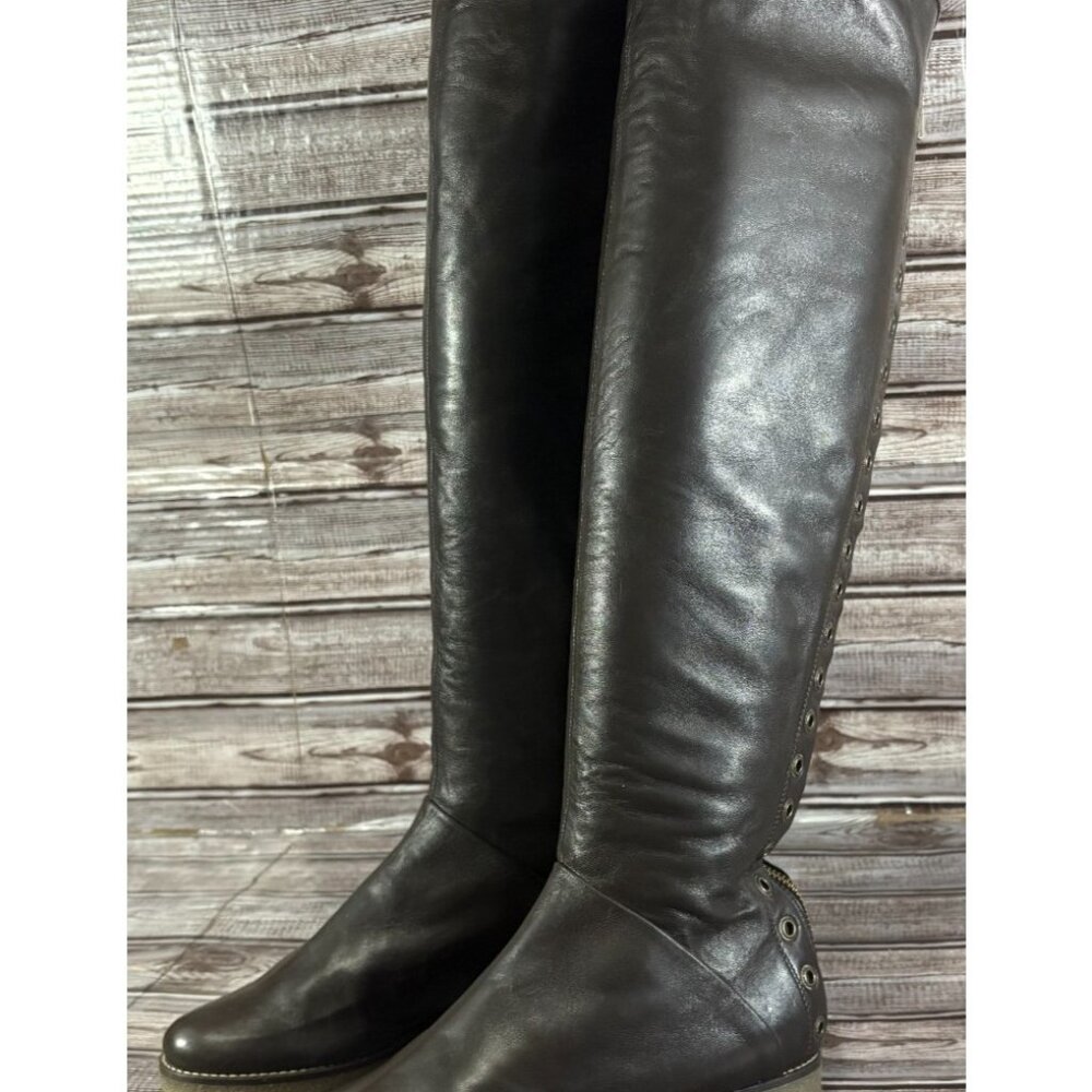 BALDAN Handmade Italian designer leather boots sz 36 US 6 brown New mspr $1195